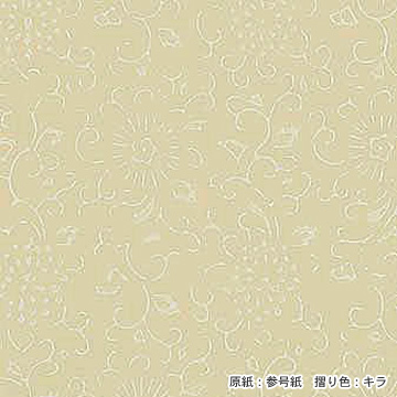 M-151 菊唐草 商品｜伝統のふすま紙 京からかみ｜株式会社丸二