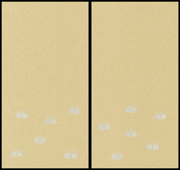 M-127 栖鳳桐（本銀押）［腰柄］ 商品｜伝統のふすま紙 京からかみ